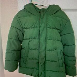 Green Kids Puffer Jacket